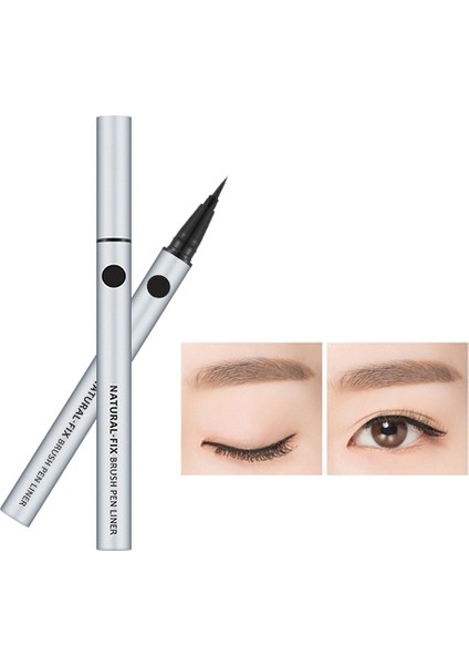 Natural Fix Brush Pen Eyeliner Siyah Renk Hassas Uç ile Kolay Uygulama