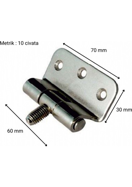 SKT 12 Saç Kasa Menteşesi Geniş Vidalı fiyatları