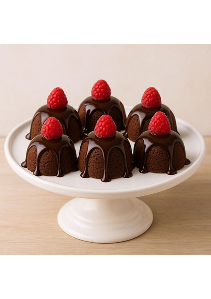 9'lu Yarım Küre Muffin, Çikolata, Kek Kalıbı - Silikon