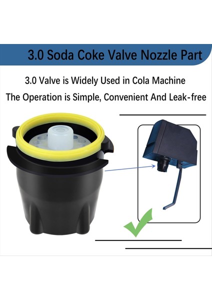 Lev 3.0 Soda Vana Memesi 28545 Difüzör 28368 Dahili Mikser Parçası, Kola Makinesi Için Iç Dış Vanaların Değiştirilmesi 2 Takım (Yurt Dışından) fiyatları