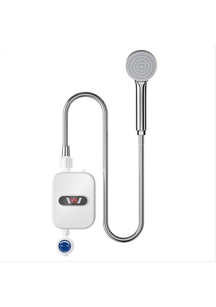 Elektrikli Duş Başlıkları Termostatik Duş Başlıkları Sıcaklık Ayarı Ayarlanabilir Su Geçirmez Anında Su Isıtma Ab Fişi (Yurt Dışından)
