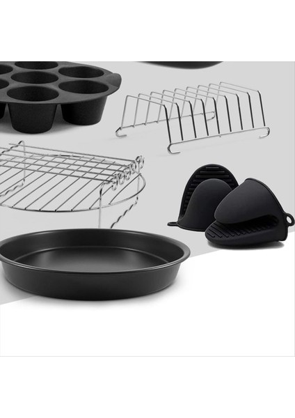 Kare Hava Fritözü Aksesuarları 9 Inç, Cosori Ninja Phillips Tower Instant Pot Tefal Vb. 5.6-8.3l Derin Sepetli Hava Fritözü (Yurt Dışından) fiyatları