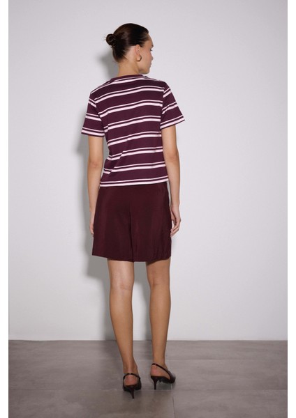 Çizgili Regular Basic Tshirt modelleri