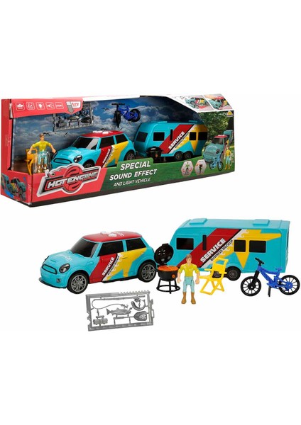 Sesli ve Işıklı Figürlü Karavan Oyun Seti