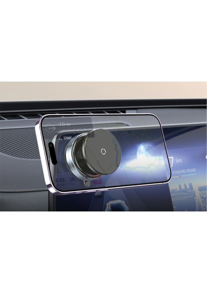 Vakumlu Manyetik Araç Içi Telefon Tutucu Vakumlu Manyetikli Magsafe Yapışkan Metal Hediyeli modelleri