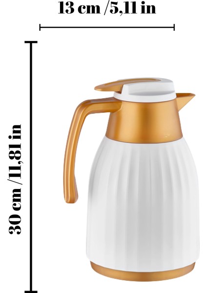 1.5 Litre Çift Camlı Vakumlu Termos | Isıya Dayanıklı Uzun Süre Sıcak & Soğuk Tutma