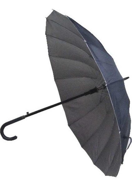 Baston Şemsiye Siyah Içi Gümüş Renk RW86 fiyatları