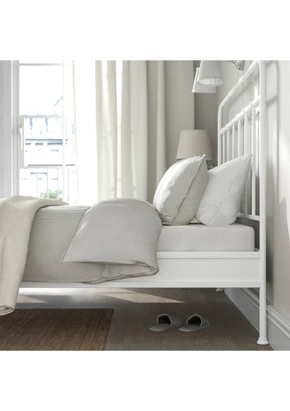 Stjarnö / Luröy Çift Kişilik Karyola Beyaz 160 x 200 Cm indirimleri