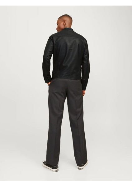 Jack&jones 12182461 Erkek Deri Mont - Siyah modelleri