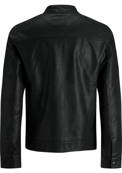 Jack&jones 12182461 Erkek Deri Mont - Siyah indirimleri