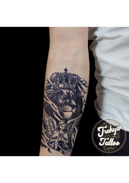 Yarı Kalıcı Dövme Aslan ve Melek Geçici Dövme fiyatları