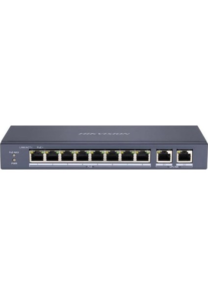 Hıkvısıon DS-3E0310P-E/M 8xfe+2xfe 65W Poe Switch