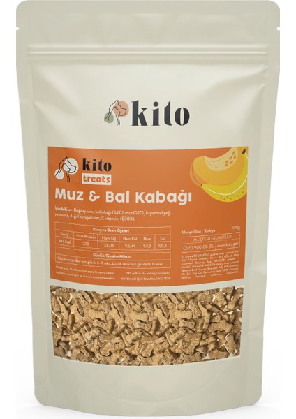 Muz & Balkabağı Cookie 100 gr (Köpekler Için Ödül Kurabiyesi)