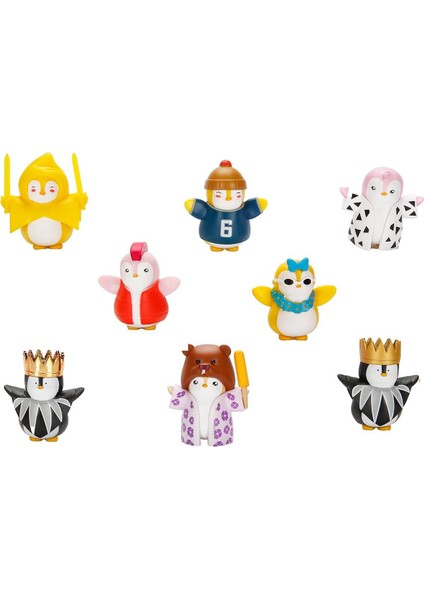 8'li Figür Seti S2 - Kral Taçlı Penguenli Set modelleri