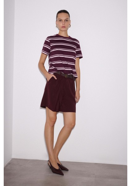 Çizgili Regular Basic Tshirt fırsatları