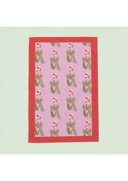 Yılbaşı & Christmas Desenli Tek Taraf Baskılı 3'lü Mutfak Havlusu Kurulama Bezi Seti 60X40 cm