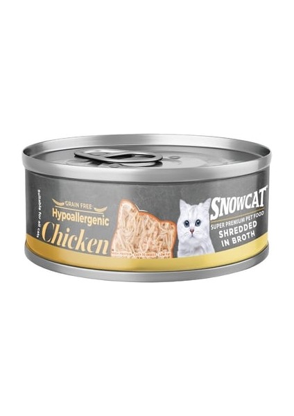 6 Adet Snow Cat Süper Premium Tavuk Suyunda Özel Soslu Tavuk Göğüsü 70 gr