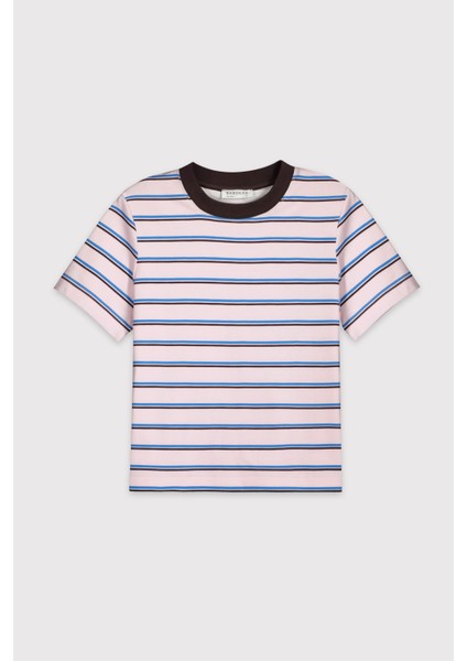 Çizgili Regular Basic Tshirt indirimleri