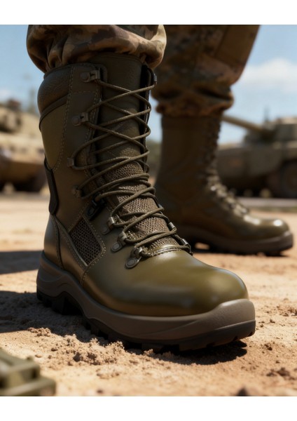 Taktik Su Geçirmez Deri Kışlık Askeri Istihkak Askeri Operasyon Botu modelleri