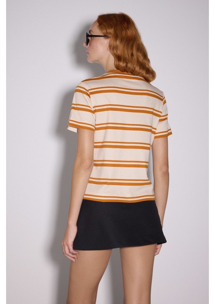 Çizgili Regular Basic Tshirt fiyatları