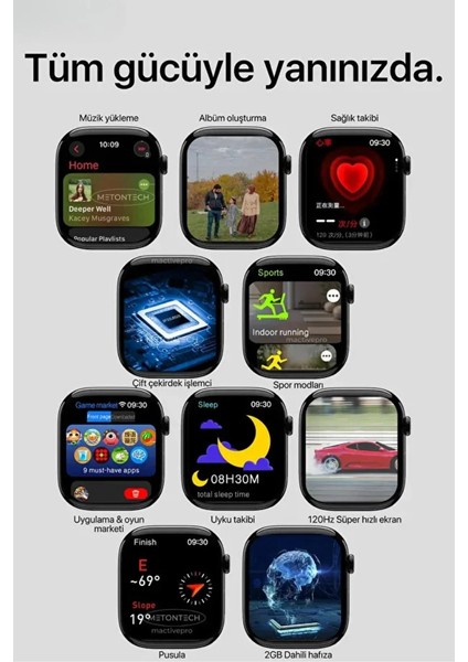 Watch 11 Hk Pro Max Akıllı Saat (Orjinal Sürüm) modelleri