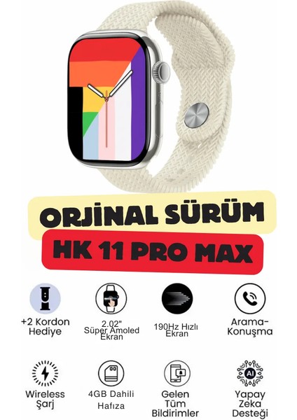 Watch 11 Hk Pro Max Akıllı Saat (Orjinal Sürüm) fırsatları
