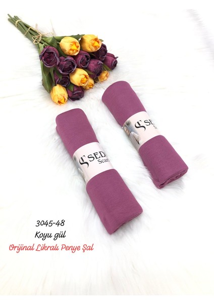 3045 Lüks Likralı Penye Şal