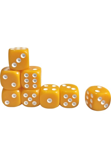 Sarı Okey Zarı Renkli Masa Oyunları Zarı - 2 Adet modelleri