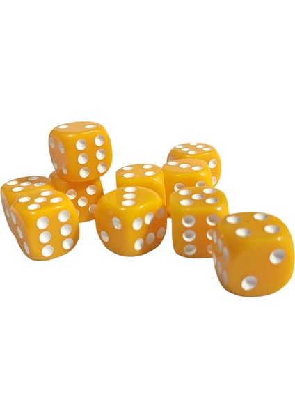 Sarı Okey Zarı Renkli Masa Oyunları Zarı - 2 Adet fırsatları