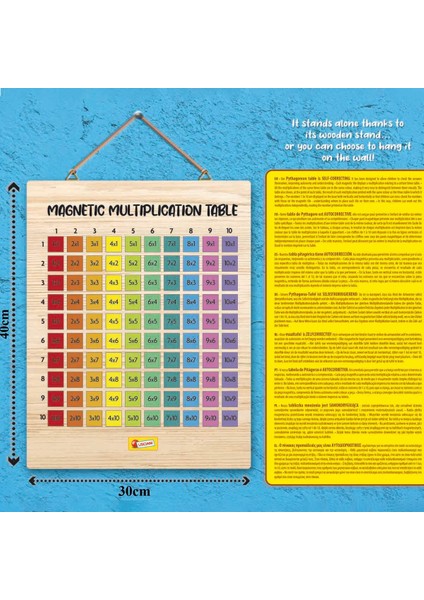 Ahşap Manyetik Çarpım Tablosu fırsatları