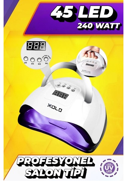 X15 Plus 150W 45 LED Kalıcı Oje ve Protez Tırnak Jel Kurutucu LED Lamba modelleri