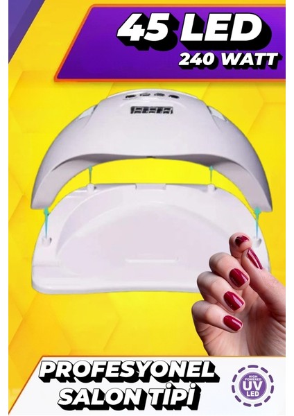 X15 Plus 150W 45 LED Kalıcı Oje ve Protez Tırnak Jel Kurutucu LED Lamba fırsatları