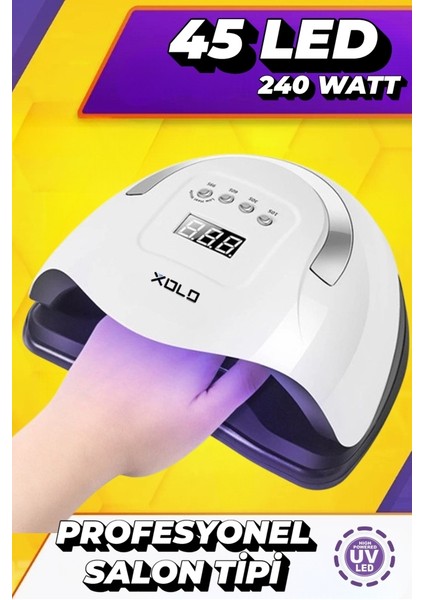 X15 Plus 150W 45 LED Kalıcı Oje ve Protez Tırnak Jel Kurutucu LED Lamba