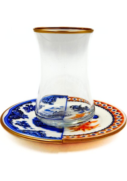 Rustik 6 Kişilik Çay Bardağı Seti