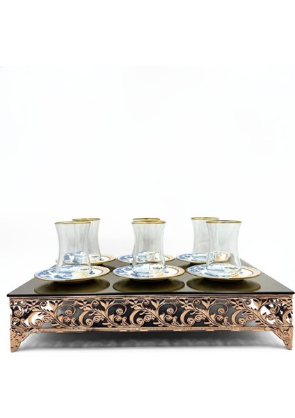 Rustik 6 Kişilik Çay Bardağı Seti fiyatları