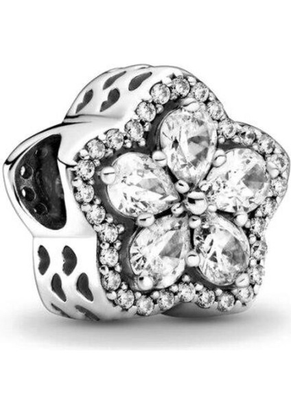 Bileklik Ve Kolye Için Işıltılı Kar Tanesi Pave Charm