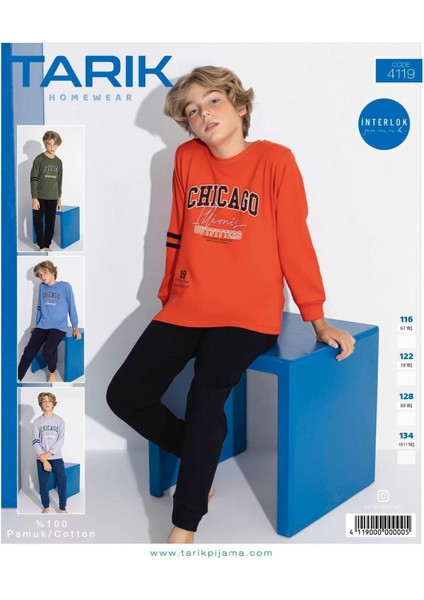 Chıcago Yazılı Erkek Pijama Takımı fiyatları