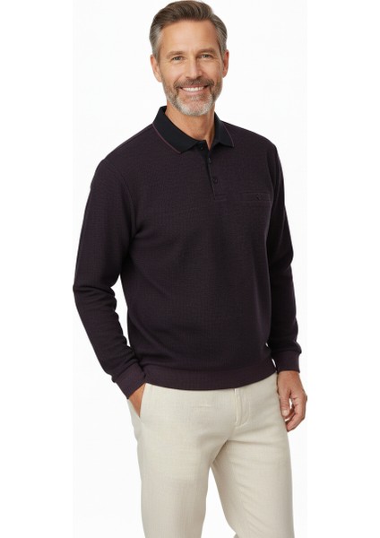 Erkek Kışlık Polo Yaka Kazak Pamuklu Örme Klasik Pıtırcık Selanik Düğmeli Fleto Cepli Rahat modelleri