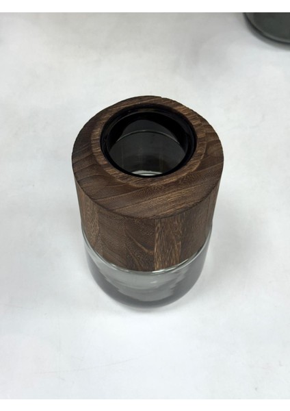 Ahşap Detaylı Cam Vazo 24/15 cm fırsatları