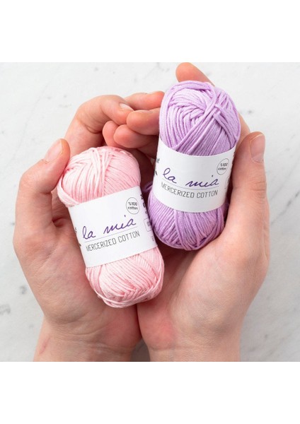 La Mia Mini Mercerized Cotton 20li Paket Renkli El Örgü İpi - 33825
