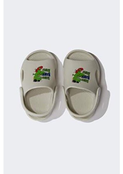 Erkek Çocuk Tek Bantlı Düz Taban Eva Terlik