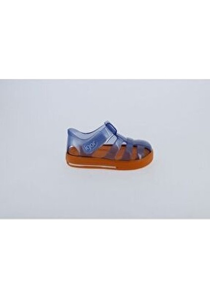 S10270-016 Star Bicolor Çocuk Mavi Turuncu Sandalet modelleri