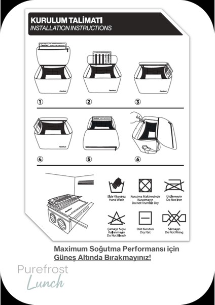 Pf4 Lunch 4 Litre Sıcak Ve Soğuk Yemek Taşıma Termal Termos Çanta /5 Adet Thermo-Pure Jel Paket indirimleri