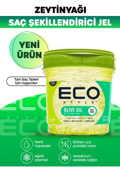 Style Zeytinyağı Besleyici Saç Şekillendirici Maximum Tutuş 236 ml Olive Oil Styling Gel Max Hold