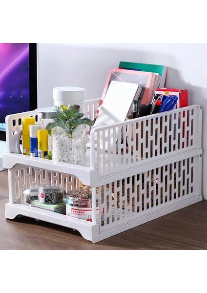 Santkuee Istiflenebilir Gardırop Saklama Kutusu Dolap Organizatör Dolap Depolama Çekmece Katlanabilir Elbise Raf Sepetleri Raf C (Yurt Dışından) indirimleri