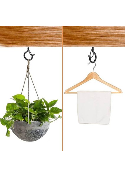 Santkuee 40 Paket Q-Askı Kancaları Metal Vida Kancalar Emniyet Toka Noel Işıkları Askı Dış Mekan LED Noel Işıkları Için (Yurt Dışından) fırsatları