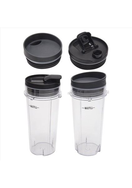 Adet 16 Oz Fincan Dört Kapaklı, Blender Yedek Parça Aksesuarları BL660 BL770 BL740/QB3000/BL810 Blender (Yurt Dışından)
