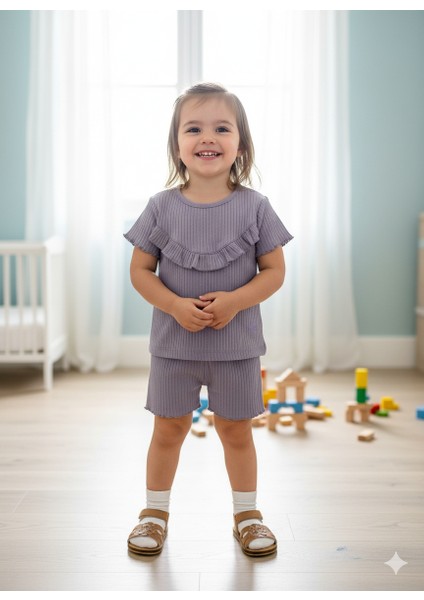 Kaşkorse Fırfırlı Kız Takım