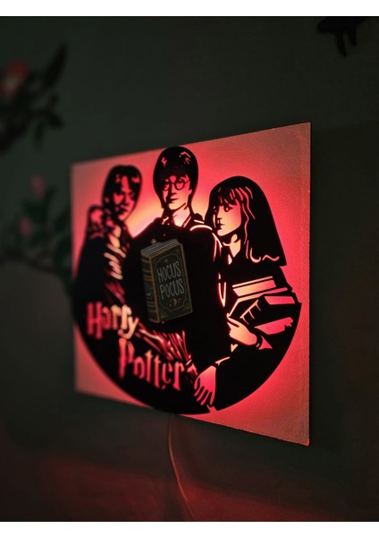 Cizgineon Harry Potter Işıklı Duvar Dekarasyon 30*30 cm Ahşap fiyatları