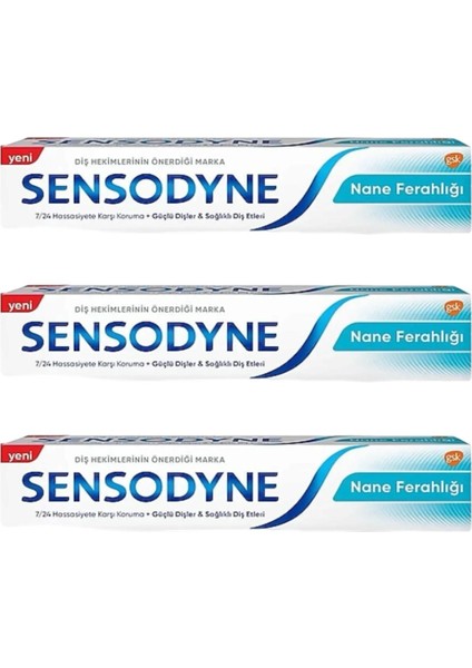 3 Adet Nane Ferahlığı Diş Macunu 75 ml